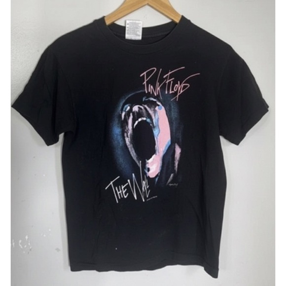 Pink Floyd The Wall 1982 Concert T Shirt Medium Black Vintage Single Stitch